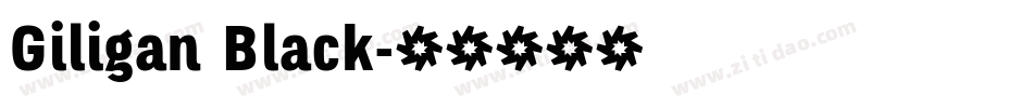 Giligan Black字体转换